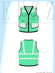 廣告應(yīng)急救援管理馬甲印logo消防反光制服設(shè)計平面圖