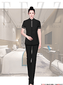 星級酒店高端會所客房服務生服裝定制款設計圖