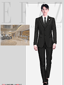 帥氣酒店前臺男經理工作服西裝套裝