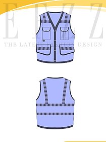 物業(yè)家政超市保潔員馬甲背心原創(chuàng)服裝設(shè)計(jì)圖