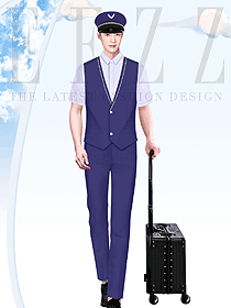 航空機長制服男飛行員空少襯衫馬甲制服設計案例