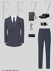 高級感休閑西服男寬松垂感外套韓版潮流春秋季新款男士西裝