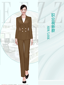 駝色新款秋冬厚款職業裝氣質女神范高端面試正裝工作服