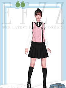 純棉初中學生背心馬甲女襯衫12歲14歲春秋針織馬夾外套校服設計