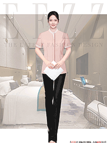 賓館酒店女服務(wù)員客房服務(wù)員制服定制設(shè)計圖
