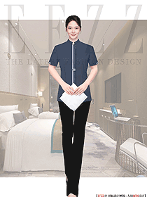 酒店物業保潔員工作服短袖女賓館客房清潔阿姨保潔制服