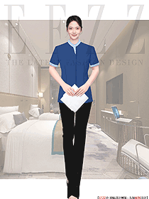 酒店物業阿姨賓館客房服務員清潔工制服設計