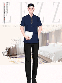 星級(jí)酒店標(biāo)準(zhǔn)客房服務(wù)人員工作服定制設(shè)計(jì)案例