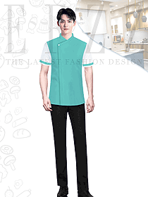 餐飲酒店廚師夏季短袖工作服設(shè)計圖