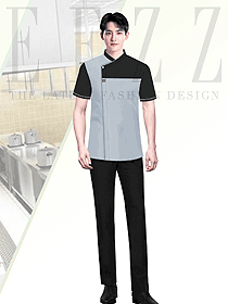 餐飲連鎖企業廚師員工工作服定制設計作品圖