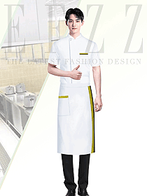 國外餐飲飯館廚師制服原創設計圖