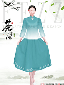 水療會(huì)所咨客制服設(shè)計(jì)服裝大圖