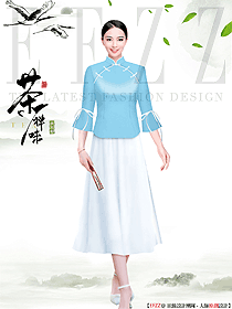 水療養(yǎng)生會所員工工作制服最新設計圖