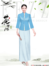 三亞溫泉度假酒店水療咨客服裝設(shè)計(jì)定制圖