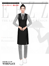 西餐廳夜場酒吧咖啡廳女服務生工裝制服設計圖