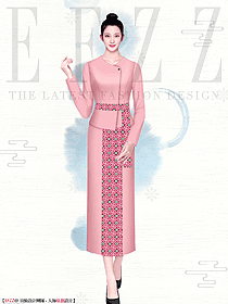 spa水會所大堂領班接待咨客制服設計圖