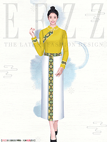 云南特色溫泉spa度假村酒店接待服務(wù)人員制服定制設(shè)計(jì)