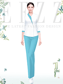 洗浴中心足療按摩工裝女技師衣服定制制服