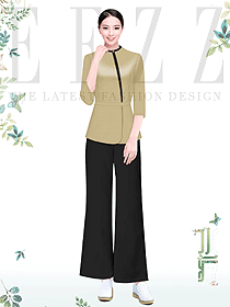 桑拿足浴桑拿洗浴中心技師服工裝兩件套工作制服