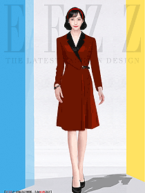 設(shè)計(jì)感小眾氣質(zhì)女神范正裝工裝主持人高端西服職業(yè)裝定制