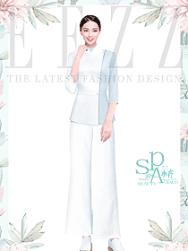 藍(lán)白色手術(shù)室刷手服套裝醫(yī)生護(hù)士服美容院口腔醫(yī)院工作服