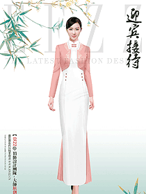 禮儀小姐服裝女迎賓旗袍禮儀小姐服長款