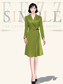 時尚修身系帶簡約A字內搭連衣裙職業通勤OL裝