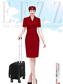 高鐵乘務員制服女職業學院夏季空姐制服