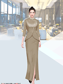 新款酒店大堂經理制服設計效果圖原創制服設計作品