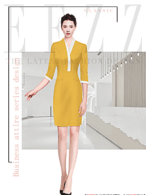 進階職場夏季新款通勤連衣裙服裝設計