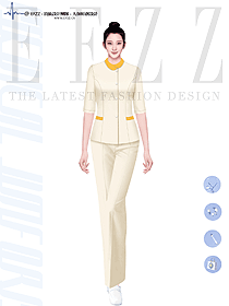 口腔醫生工作服長袖美容院護士工裝設計圖