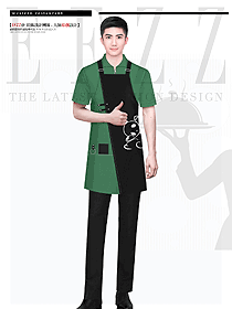 酒店男女服務(wù)員工作服馬夾設(shè)計定制款