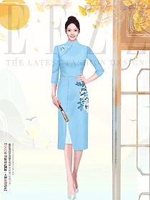 素裝女子一襲旗袍驚艷眾人