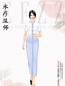 新款足療足浴按摩技師工作服設計圖