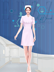 護士服大褂牙科口腔診所醫院制服設計圖