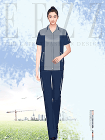 物業保潔員工裝夏季勞保服工人廠服女裝