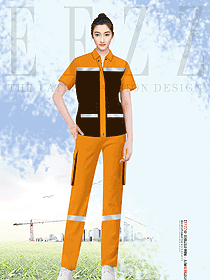 夏季女款車間職工廠服汽修服工作服