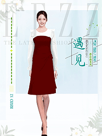 設(shè)計高級感拼接連衣裙夏季新款女裝高端職場女裙