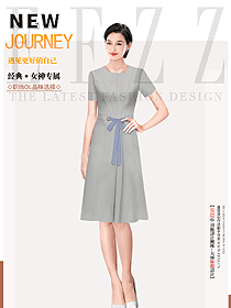 經典灰色寶藏連衣裙承包你的夏季職場通勤設計穿搭