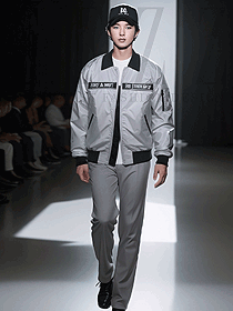 男職業裝經典夾克衫服裝走秀圖