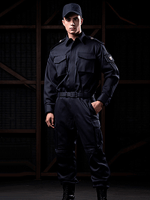 外國(guó)保安作訓(xùn)服套裝男春秋戶外戰(zhàn)術(shù)服