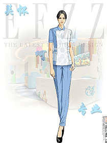 兒童醫(yī)院兒科護(hù)士工衣短袖套裝制服設(shè)計(jì)