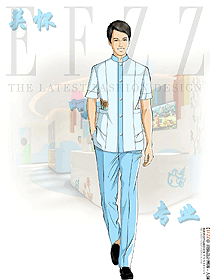 醫科大學附屬兒童醫院園區護工服裝定制款夏裝