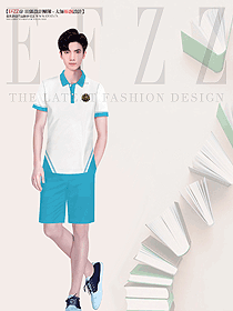 男初高中生T恤運動服原創設計效果圖