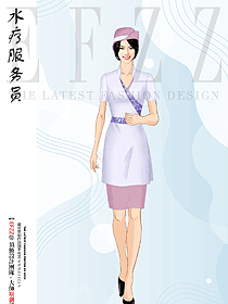 高端水療會所按摩美容師工作服設(shè)計圖