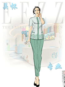 中醫(yī)院護(hù)士服短袖工作服設(shè)計(jì)效果圖