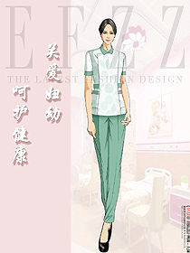醫院導診服長短袖護士服裝設計圖