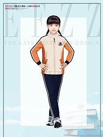 國際學校小學生秋季運動服定制設計原創效果圖