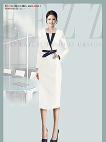 高級感通勤氣質干練職業裝包臀女裝設計圖