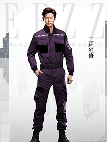 企業(yè)定制設(shè)計(jì)款春秋防靜電連體工作服長(zhǎng)袖套裝